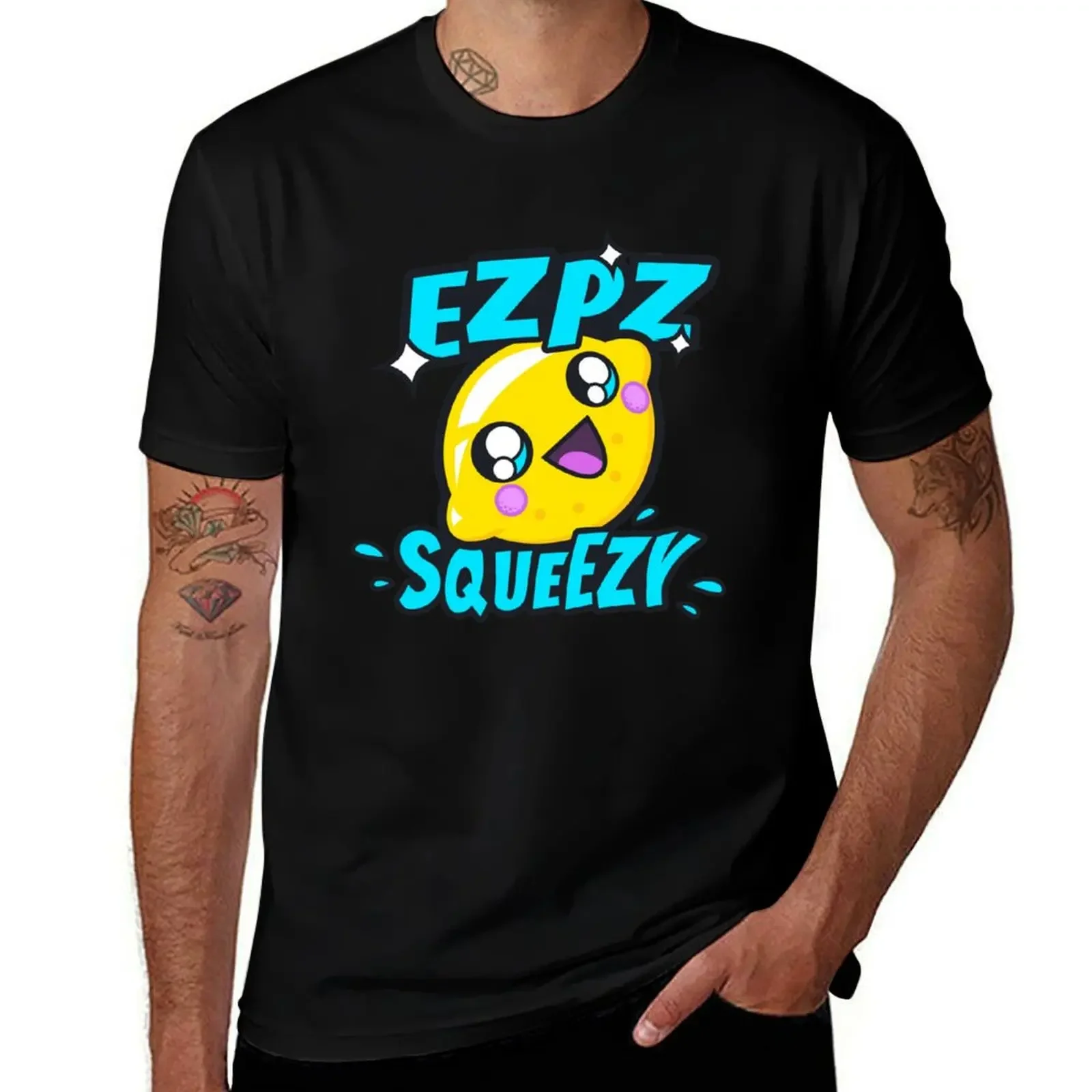 Ezpz Lemon Squeezy v2 T-Shirt summer 2025 T-shirts man plain big and tall t shirts for men