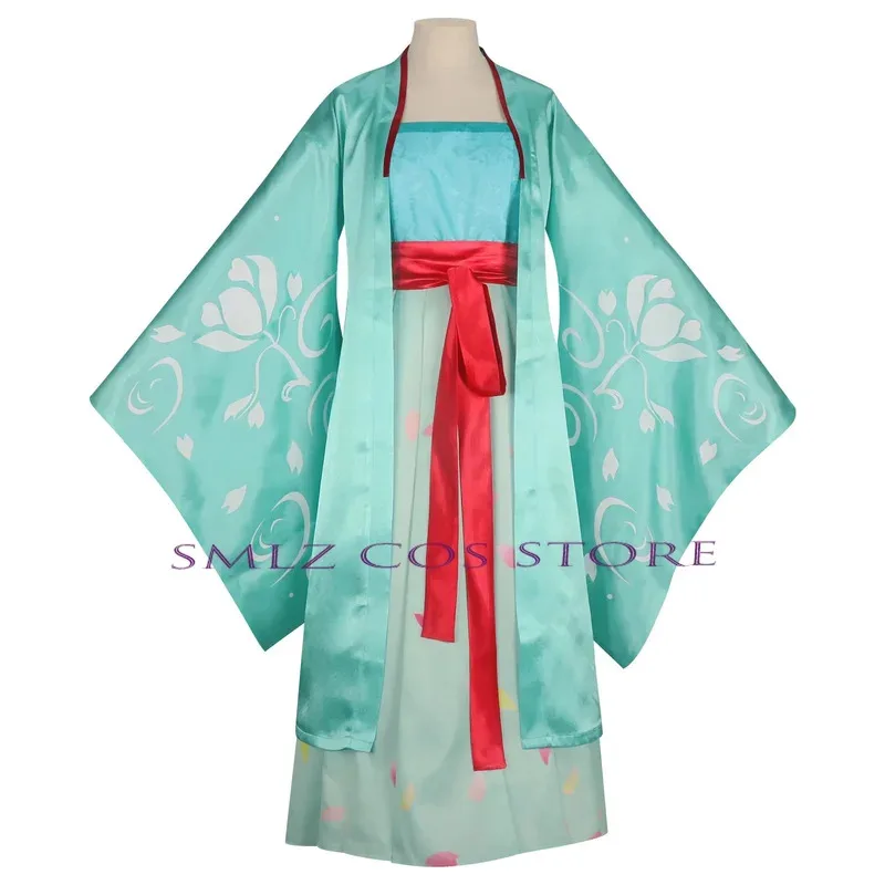 الموسم 2 ماوماو تأثيري أنيمي يوميات الصيدلي ماو ماو زي الأخضر هانفو فستان تقليدي قديم يتوهم المرأة البدلة شعر مستعار