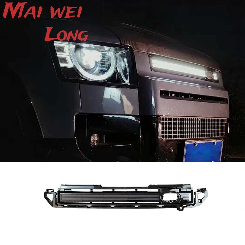 Front Grille Lamp for Land Rover Defender 90/110/130 2020-2023 Led Grille Light with LED Dynamic Running Light