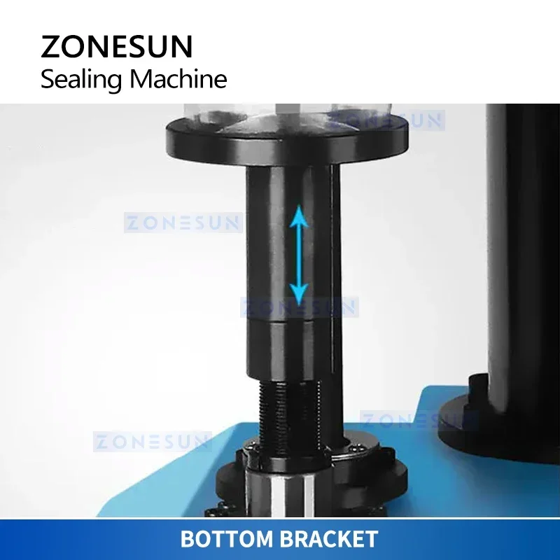 ZONESUN Beer Can Seamer Tin Can Sealer Double Seamer Bench Top Cannular Electric Can Sealing Equipment ZS-FK260