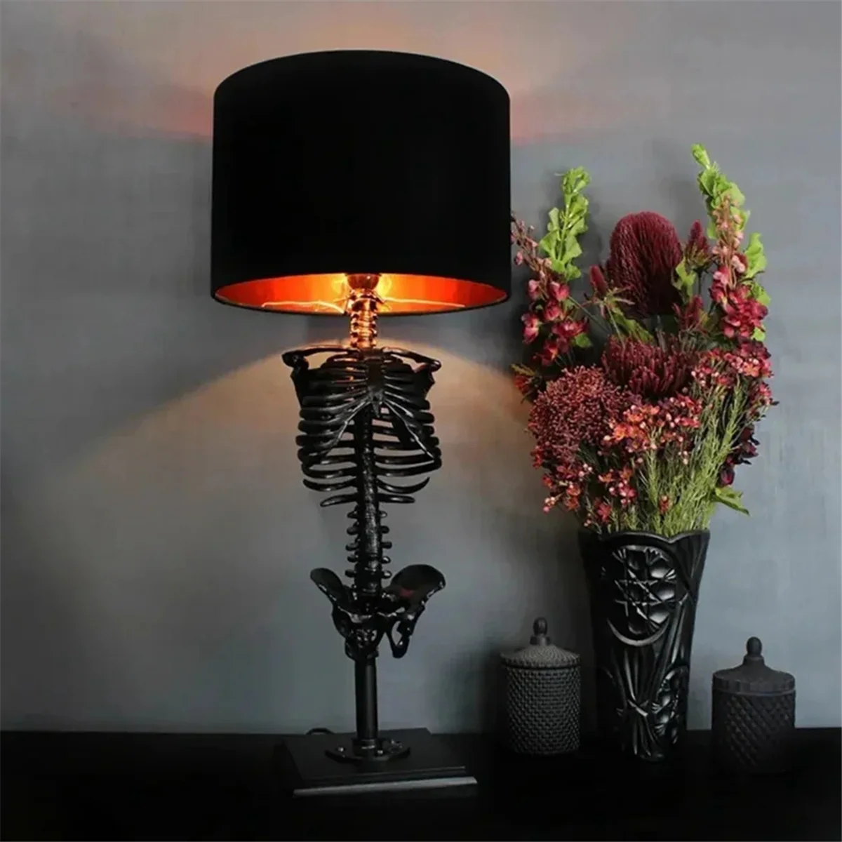 

A61KK Halloween Lights, Party Atmosphere, Skull Desktop Supplies, Skull Night Lights, Halloween Room Decorations