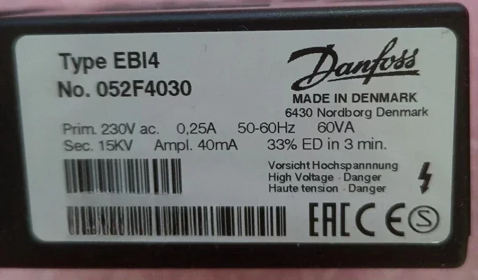 For DANFOSS EBI4 052F4030 Ignition Unit EBI4