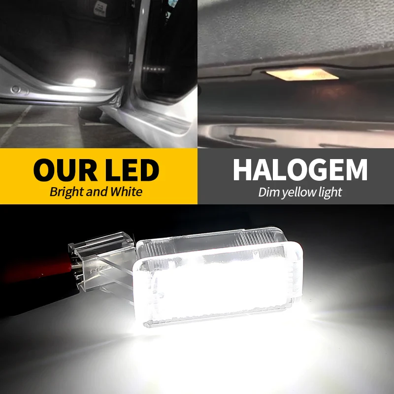 Lightwell ライトウェル 2x White LED Door Step Courtesy Footwell Light Lamps 34257-SNB-003
