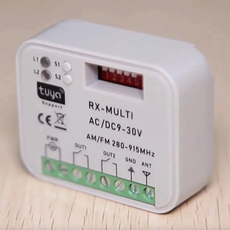 APPLIA-Smart Wifi Universal Multi-Frequency Receiver Switch Remote Relay Tuya Garage Door Home Automation Tuya WIFI