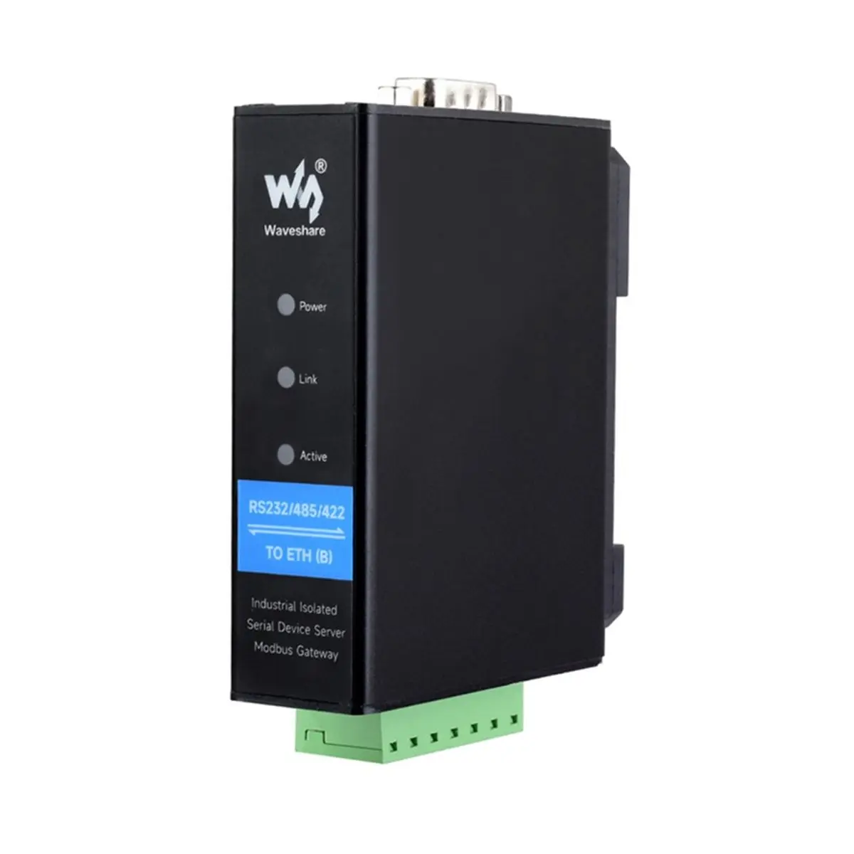 A49T  Rail-Mount Serial Server RS232/485/422 to RJ45 Ethernet Module IP to Serial Modbus Gateway MQTT Gateway