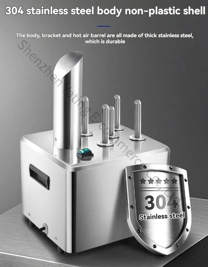 Hotel banquet wine glasses, electric drying and polishing machine, FM-11C commercial five-head glass washing machine