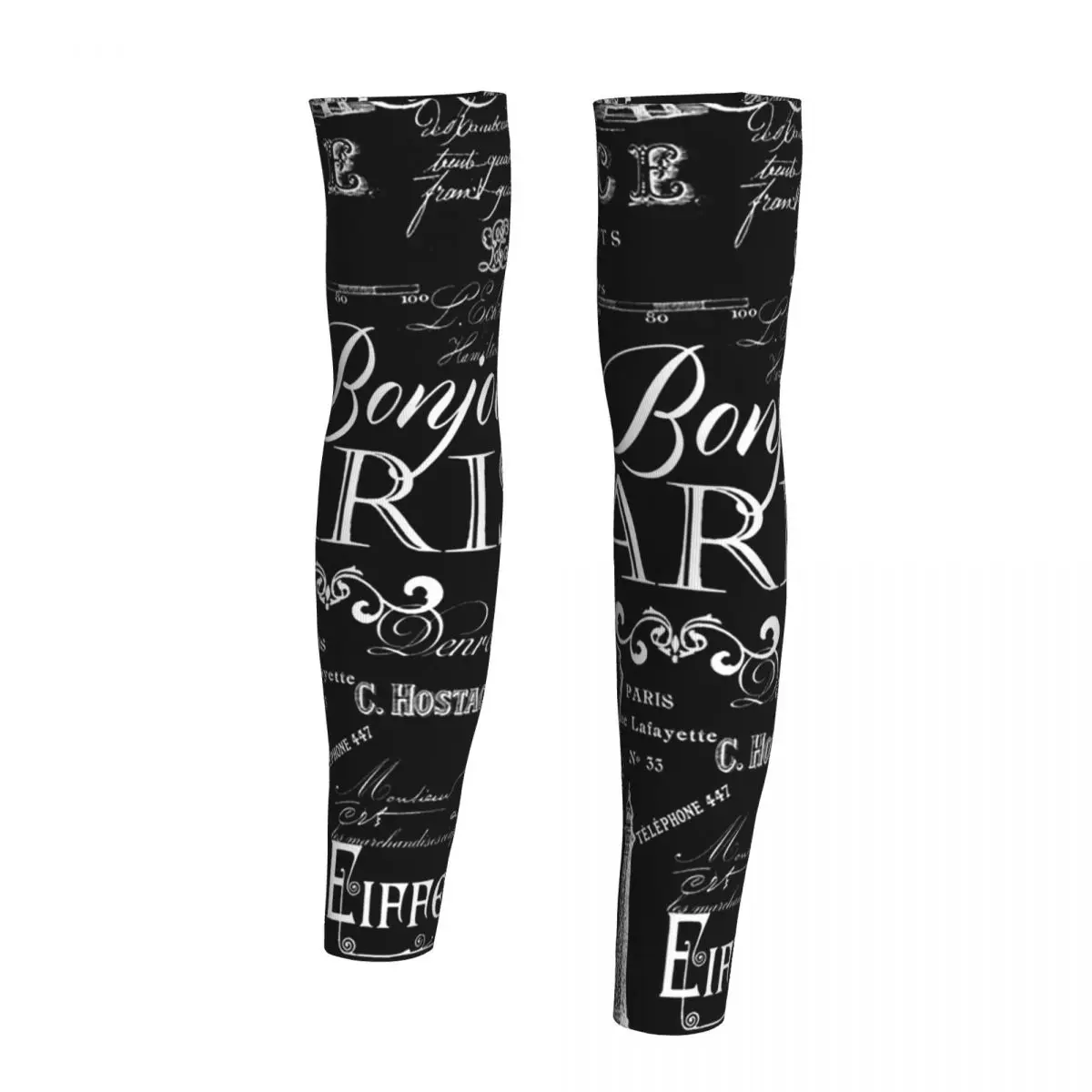 نمط حياة باريس الفرنسي الكلاسيكي مع أكمام أذرع تبريد برج ايفل للرجال والنساء للحماية من أشعة الشمس فوق البنفسجية وتغطية الوشم الرياضية وركوب الدراجات