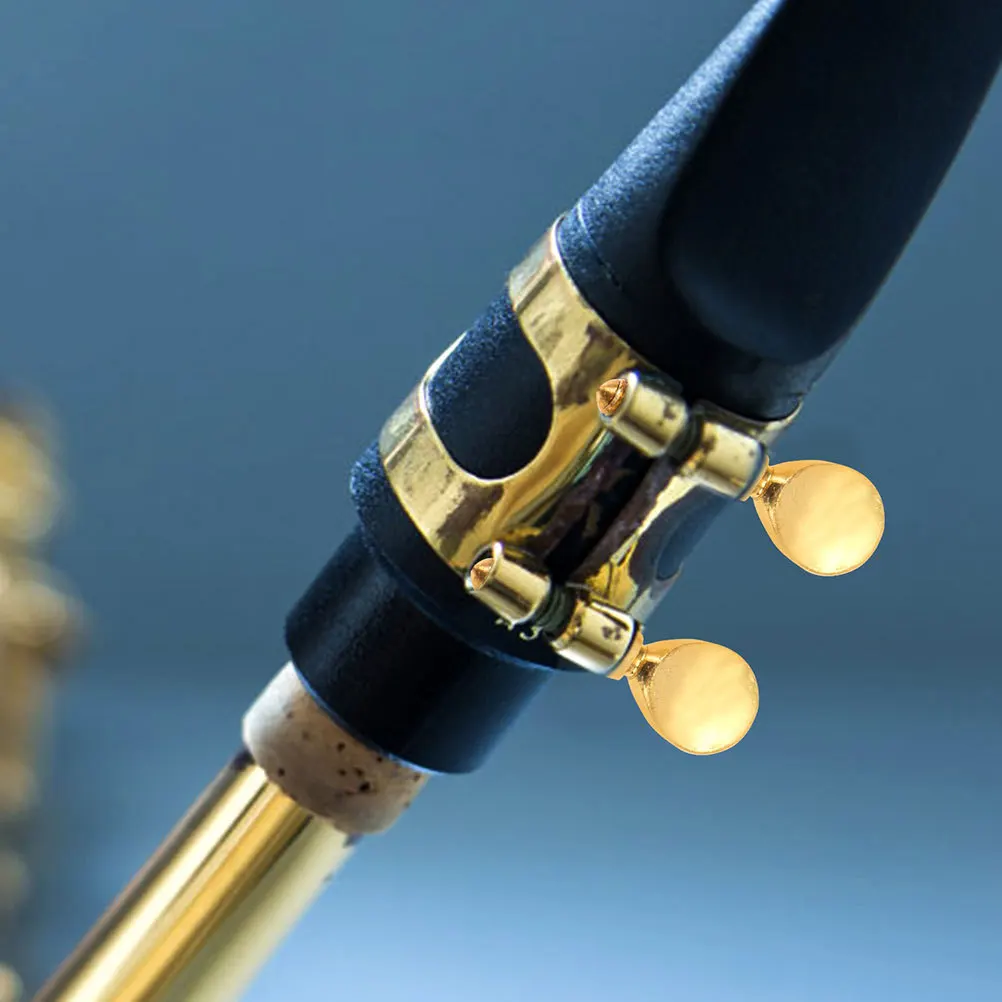 

4 Pcs Clip Screw Sax Neck Tightening Alto Saxophone Clarinet Fixing Parts Suite Assortment Golden Repair