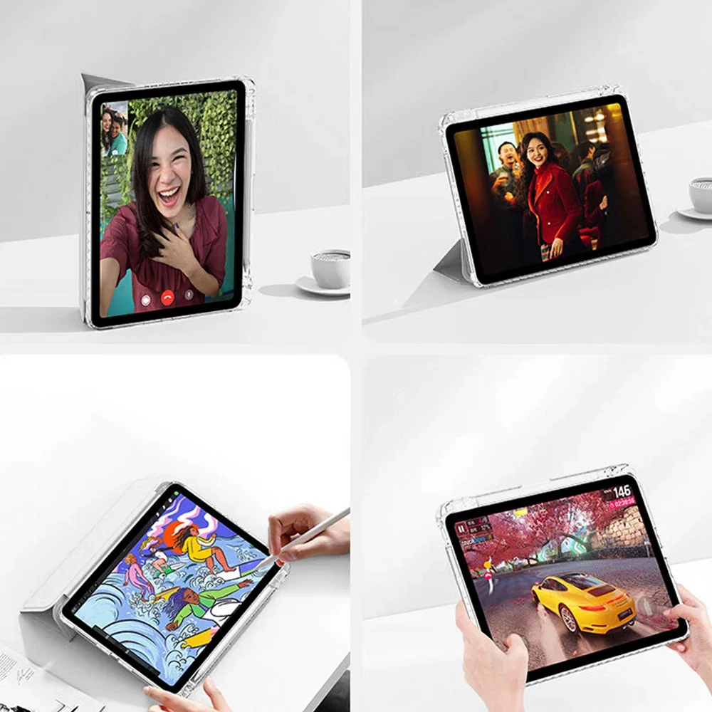 For iPad Air 11 M4 2026 M2 2024 M3 2025 Case Air 4 Air 5 10.9 2022 with Pencil Holder Tablet Cover For A16 11th 10th generation view 3