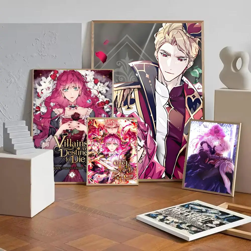 Anime V-Villains Are Destined to Die Poster Wall Art Painting For Home Room Decoration Bedroom Wall Decor Waterproof Posters
