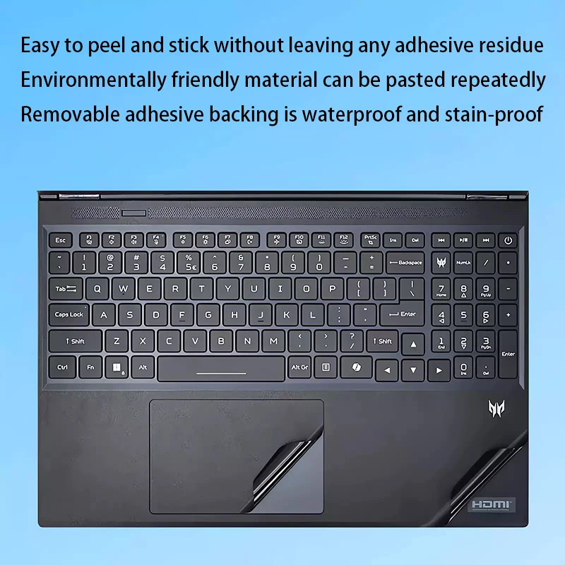 For Acer Predator Helios 9 Neo S body film PHN16S-71 notebook skin sticker PH16-71 computer N23Q1 vinyl protective film N25Q15