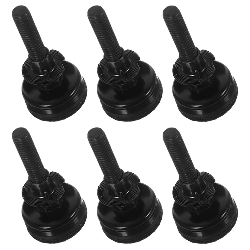 

4 Adjustable Leveling Feet Furniture Black Felt Chair Leg Extenders Desk Legs 3 8 16 50mm Height Regulator Sturdy