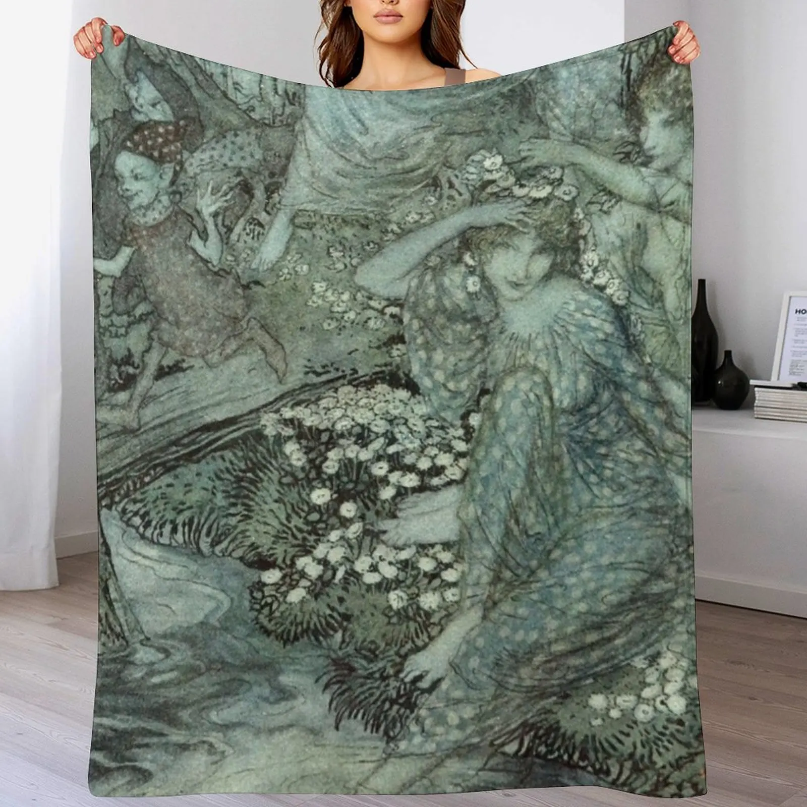 

Arthur Rackham- Wood Nymphs Throw Blanket Blankets For Baby funny gift Blankets