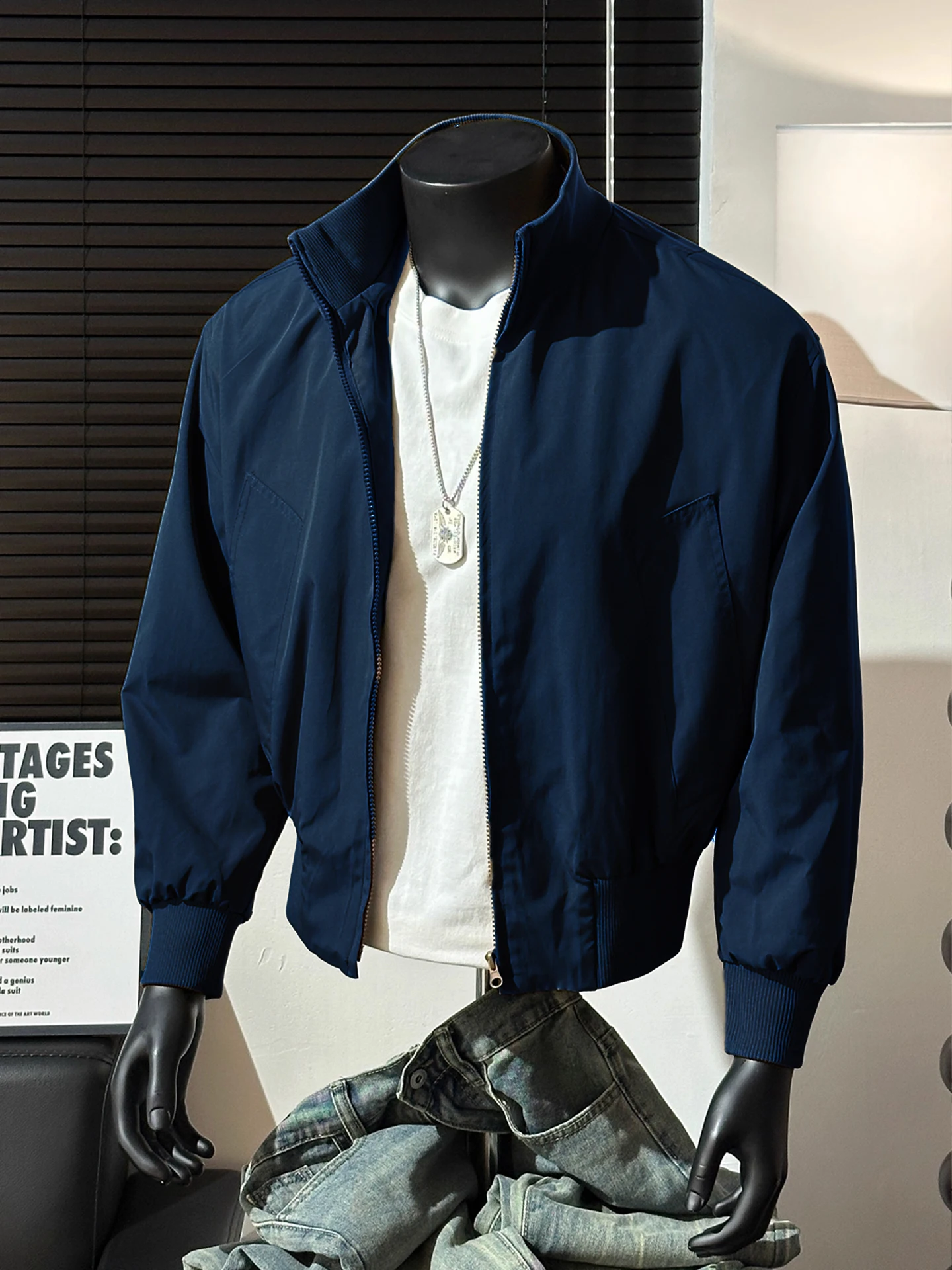 

American Sle MA Pilot Jaet Men's ort Bomber Workwear Coat Cleanfit Baseball orm Stand Fit Youth Faion Outdoor