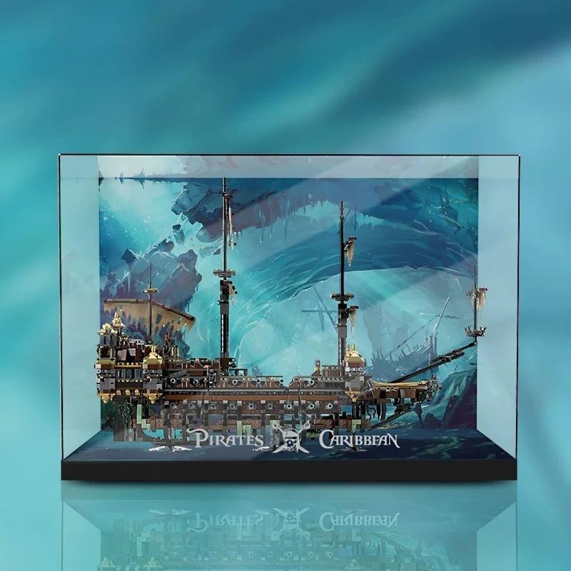 Suitable for LEGO model pirate series 71042 Silent Mary Acrylic display storage box dust cover