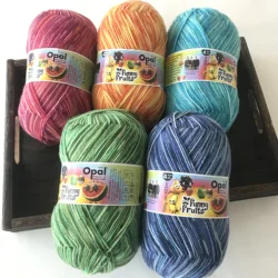 1*100g ball Opal Funny Fruits wool yarn 75% wool, 25% polyamide/ Nylon  socks knitting yarn