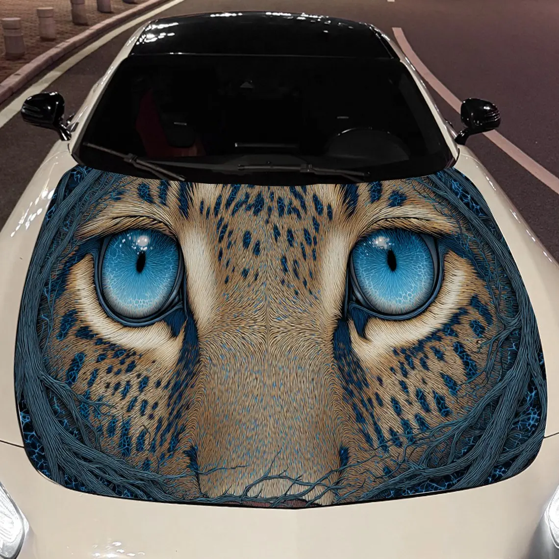 

Cute leopard print,car hood stickers,PVC waterproof Self adhesive car hood sticker,car hood decoration protection stickers,Auto