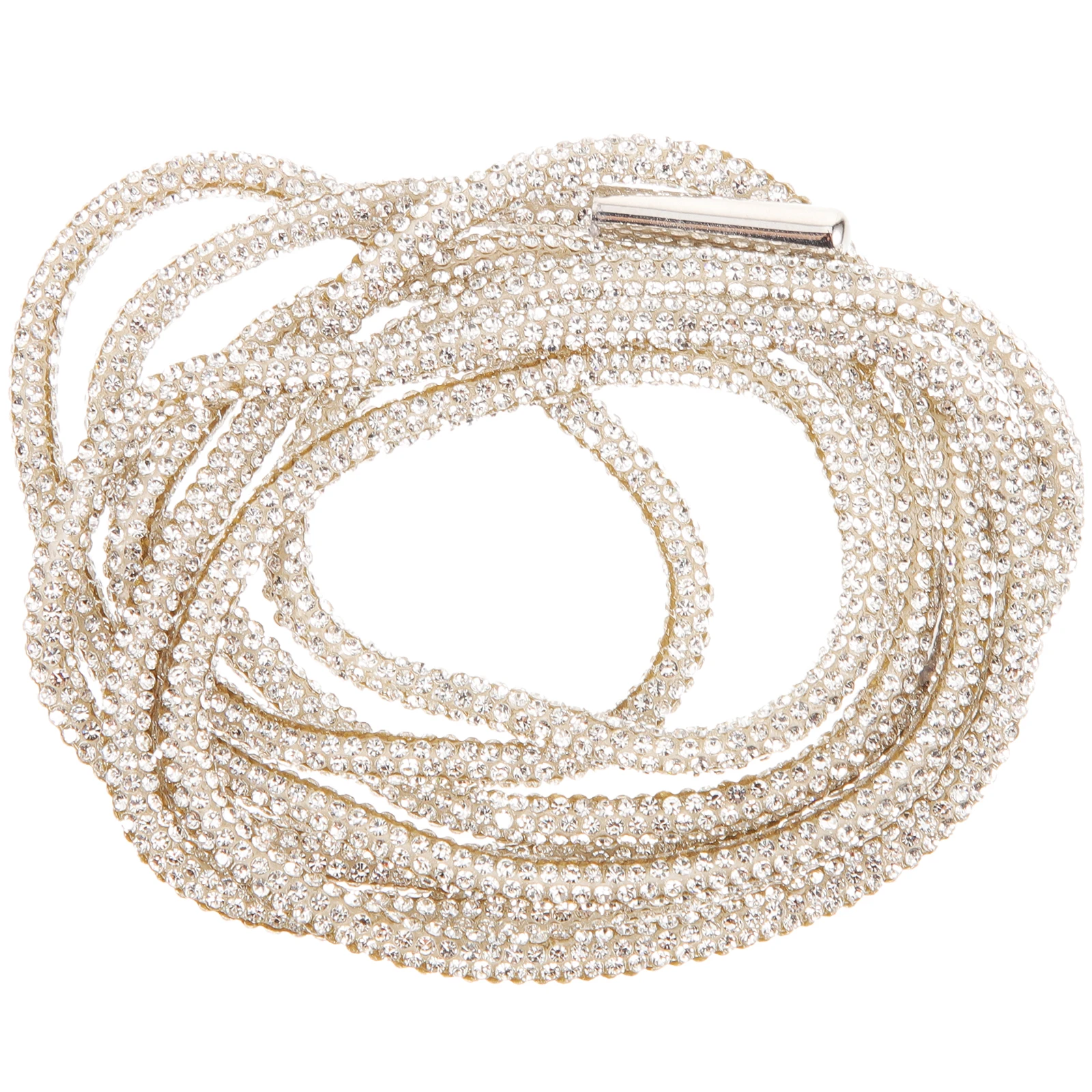 

Crystal Shoelace Adult Laces Rhinestone Ribbon Sparkly Trim Sparkling Rhinestones Rope Cord Accessories Clothing