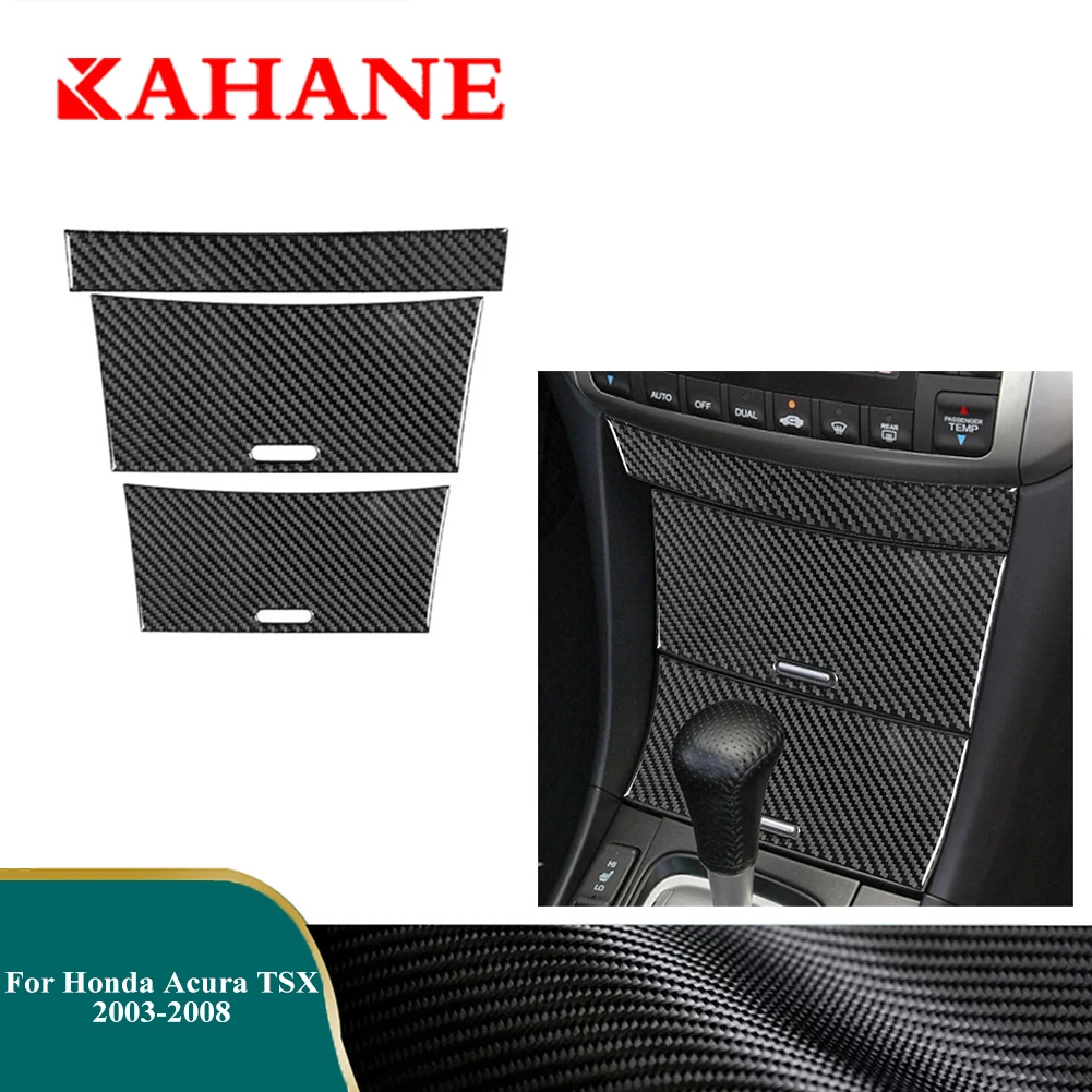 

3 шт., декоративные наклейки из углеродного волокна для Honda Acura TSX 2003-2008