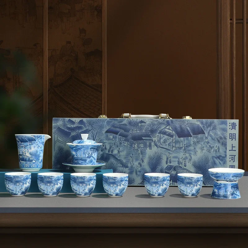 kung fu tea set for home sancai covered bowl complete set of tea maker