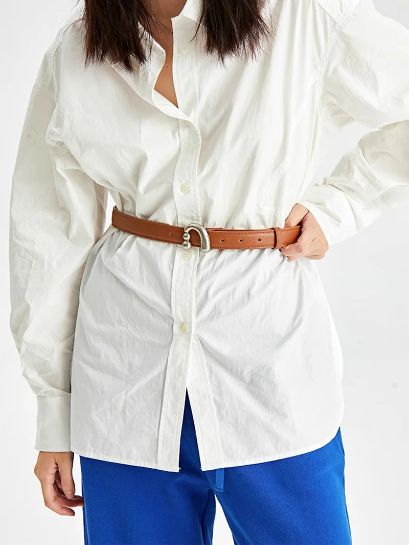 2023 neue trend ige Rindsleder Echt leder Rindsleder Gürtel Damen Bund für Mädchen Frauen Metalls chnalle Mode Dekoration – Detail 2