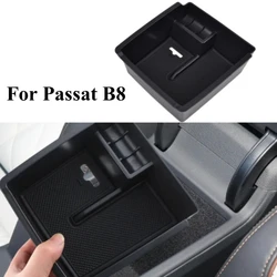 Car Storage Box For VW Volkswagen Passat B8 Sedan Variant Alltrack 2016 2017 2018 Center Console Bin Glove Tray Holder Case