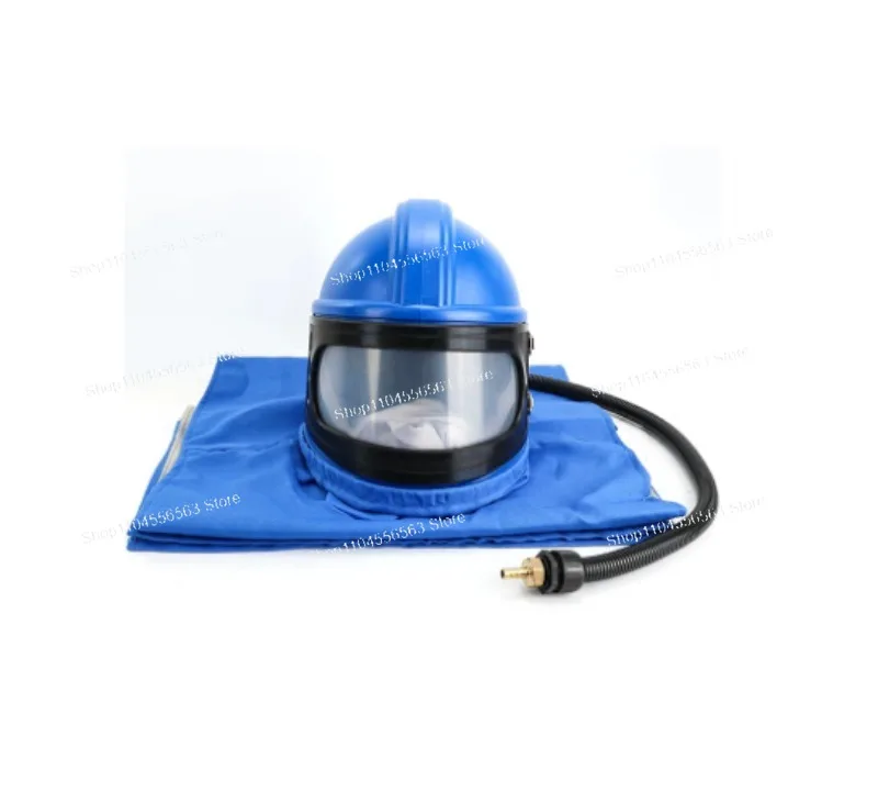 Sandblasting Protection Kit: Canvas Suit, Hood with Shawl, Helmet & Mask – Safety PPE Set