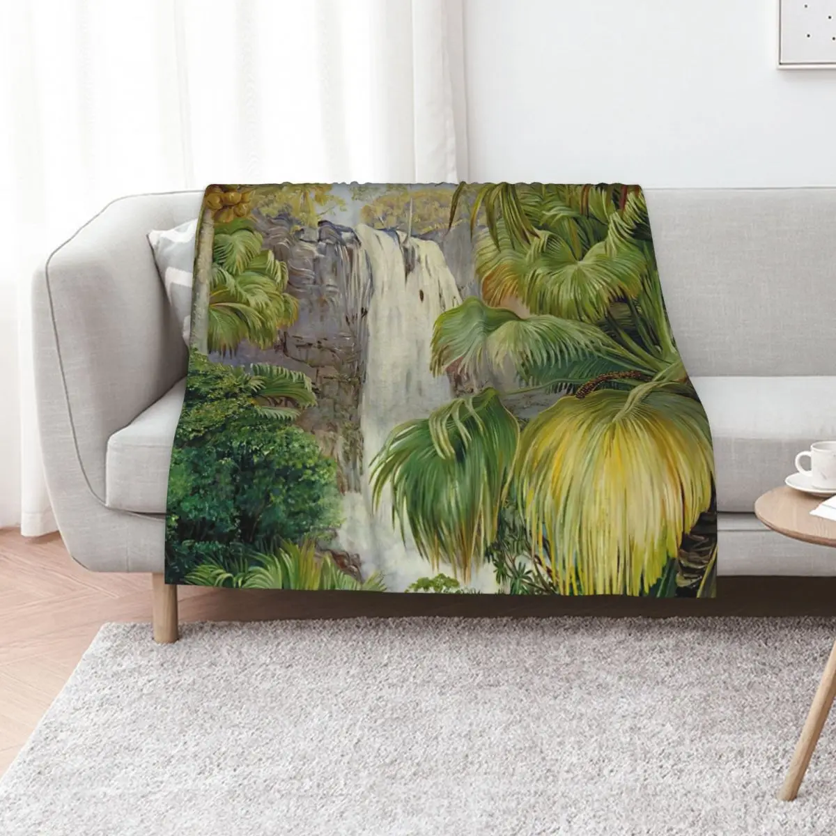 

Marianne North - Exotic Landscape Throw Blanket Flannels Travel Decoratives Beautifuls Blankets