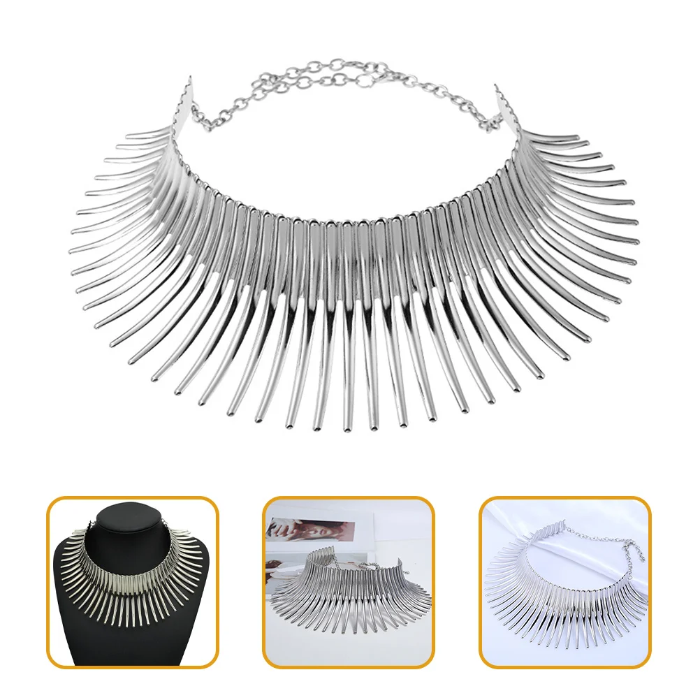 

Big Thorn Collar Necklace African Style Exaggerated Jewelry for Women Party Wear Durable Long Lasting Gift Collar Necklace