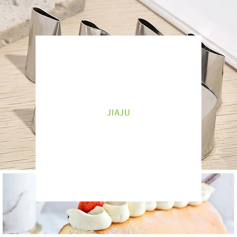 ~1 PCS Stainless Steel Pastry Nozzle Cake Decoration Set With Conversion Connector Baking Nozzles For Dessert Biscuit Cup Cake