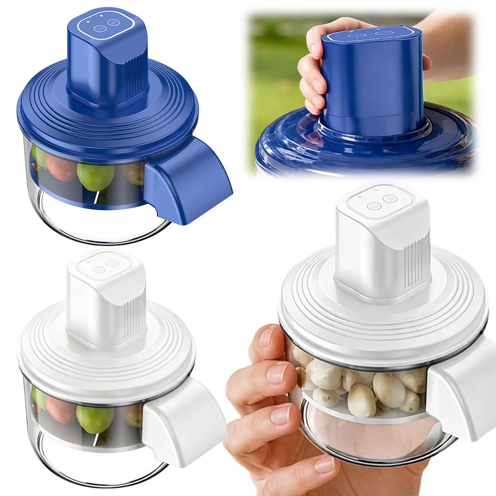 Electric Fruit Peeler Machine Automatic Grape Potato Peeling Tool USB Rechargeable