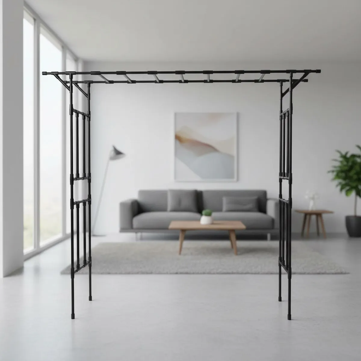Large Metal Garden Archway 100 Inch Tall 86 Inch Wide Heavy Duty Outdoor Decor for Weddings Parties Lawns