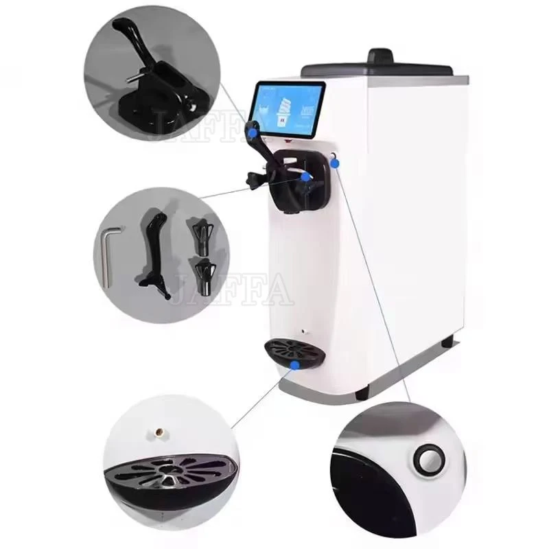 Lightweight Small Ice Cream Maker, Portable Ice Cream Roll Maker for Street Mobile Shop