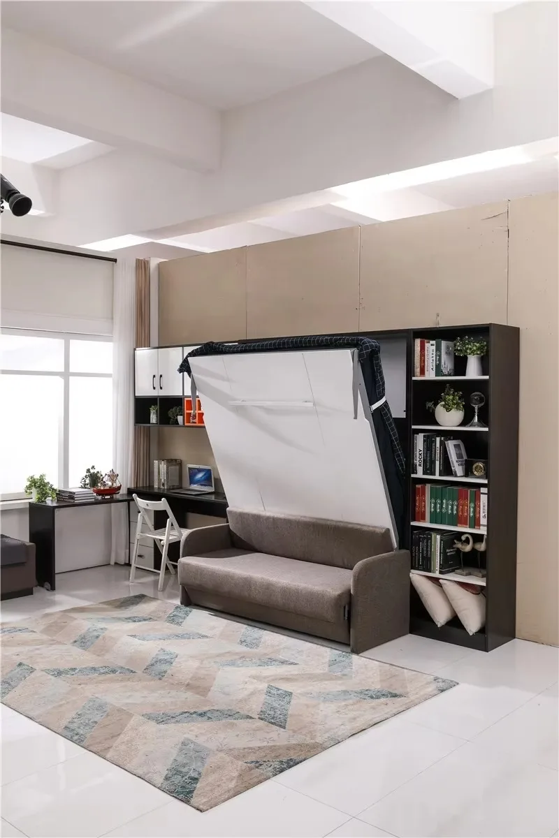 A5040 Murphy Bed Hardware Kit Space Saving Smart Furniture Wooden Spring Mechanism Wall Bed Beds with Linkage Sofa