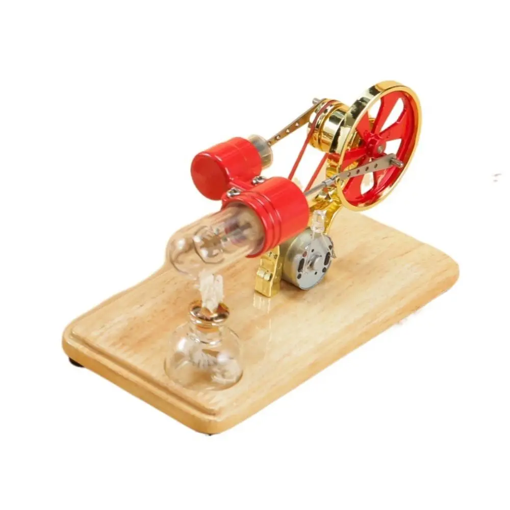 Colorful LED Stirling Engine Motor Model Technology Inventions Teaching Kit Science Experiment Toys DIY Puzzle