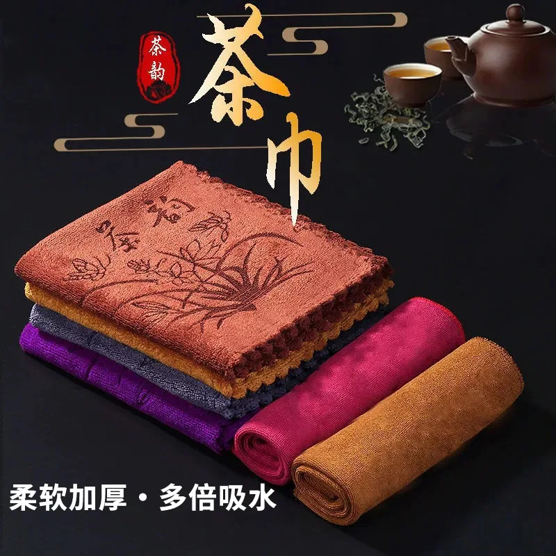 Strictly selected absorbent t ea towel, soft printed towel is not easy to lose hair,table rag, thermal insulation to