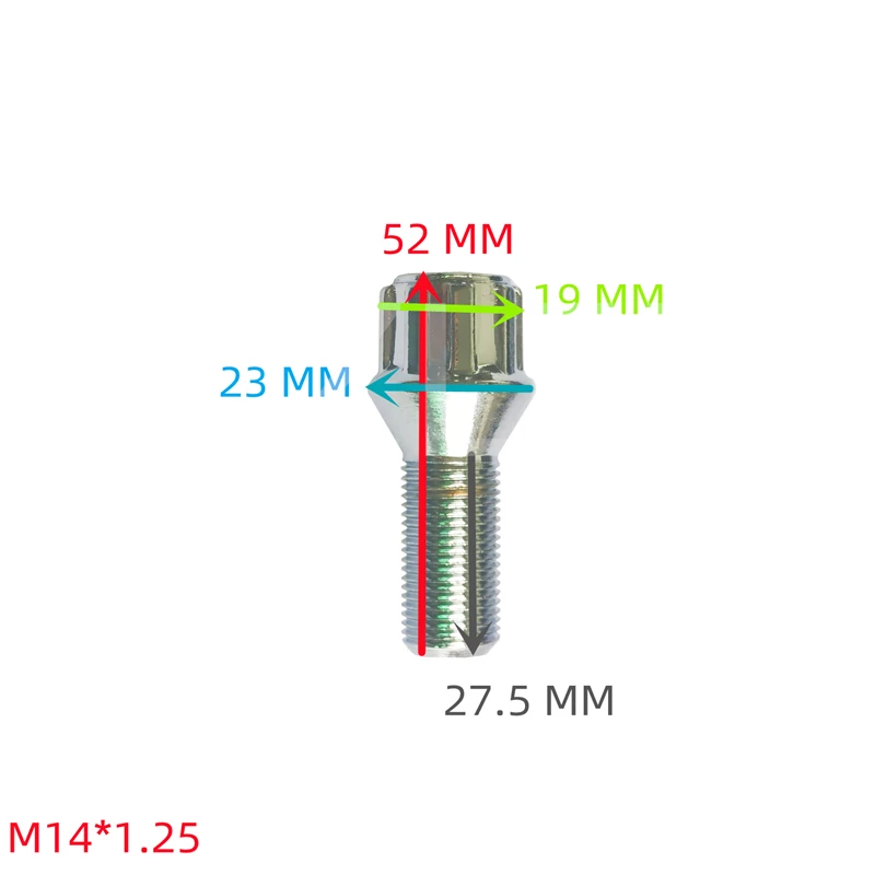 1 SET M14*1.25 Lock Wheel Bolts Tip Anti-theft Screws+Wrench For BMW F20 F21 F40 F45 F23 F22 F87 F44 F46 F30 F80 G20 G80 G28 F34