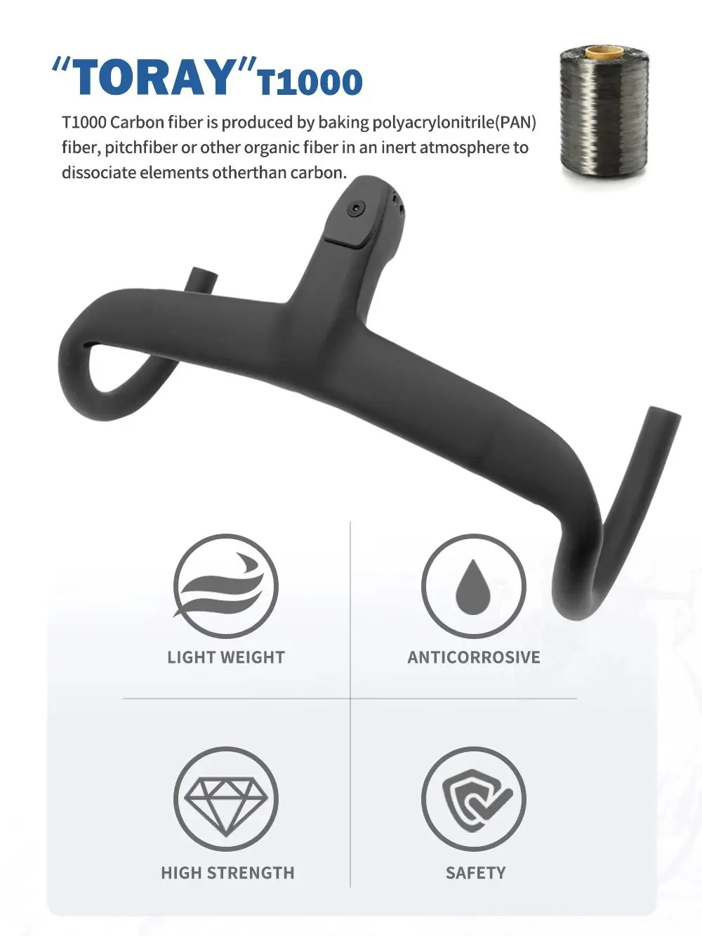 AliExpress ULLICYC no logo Carbon Cockpit Full Internal cable Bike Cockpit Road Bicycle Handlebar Di2 Integrated Handlebar 360mm Cockpit With Mount