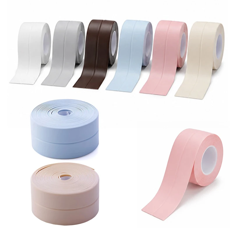 2Rolls/Set Anti Mold Tape S/L Size Available Random Mix Color for Home Renovation Improvement Hardware Adhesive Sealant Tape ZYF