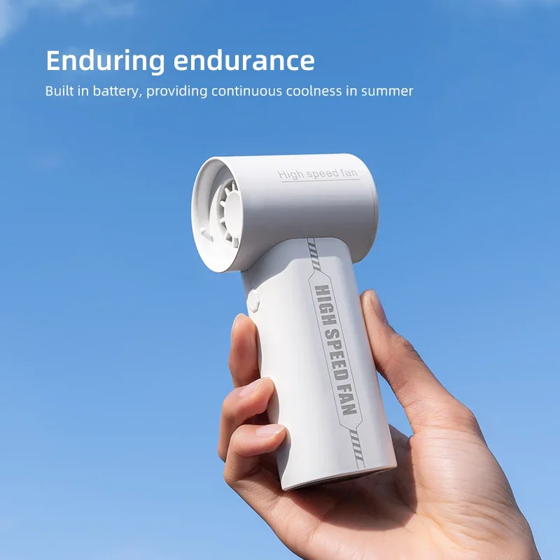 2025 Gewelddadige ventilator 80000 RPM Handheld Vijf-snelheden Wind Hoge snelheid Draagbare Hoge snelheid Kleine Wind Oplaadbare Ventilador Fan