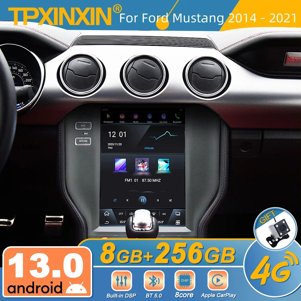 

For Ford Mustang 2014-2021 Android Car Radio Multimedia Video Player Wireless Carplay Autoradio Stereo GPS Navi Head Unit Screen