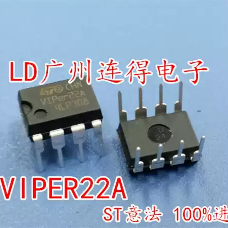 10-100pcs VIPER22A Smart Switching Power Supply IC DIP-8 Through-hole ST Microelectronics, Brand New Imported Original