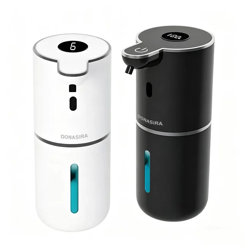 380ML Tabletop Or Wall Mounted Digital Display 6-Levels Adjustable Foam/Gels Control Intelligent Automatic Sensor Soap Dispenser