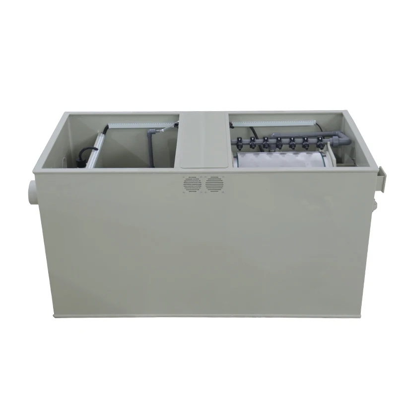 QihangRAS YCM-04 60m3 27m3/H UV Lamp Koi Pond Drum Filter 110V/220V for 16000 Gallon Fish Pond Water Filter System