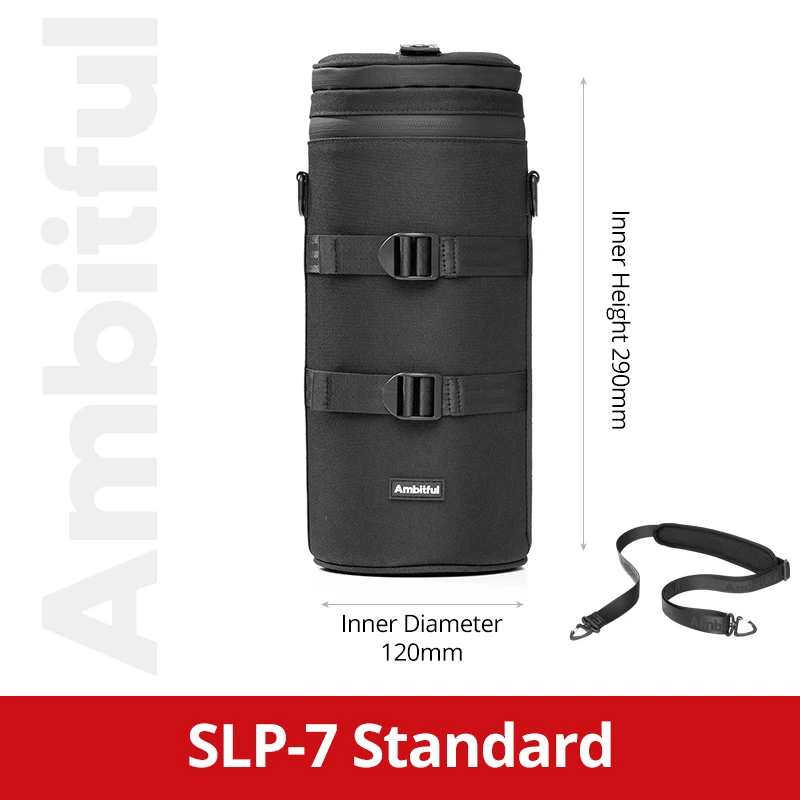NIEUWE AMBITFUL Camera Lens Tas Tasje met S M L XL Maat voor Canon Sony Nikon DSLR Camera Lens Barrel Case met Haak