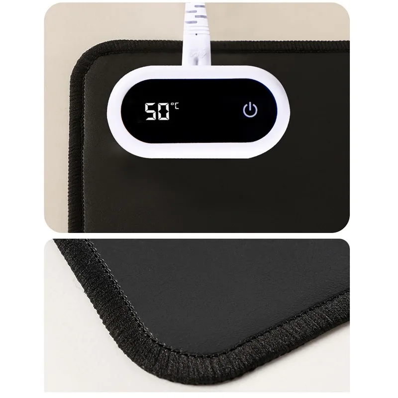 Desktop Heating Pad Electric Heating Writing Mouse Pad For Office Computer Desks Study Full-area Heated DeskPad Winter Best Gift