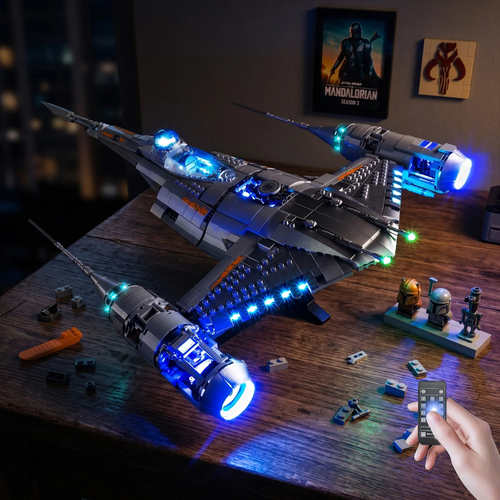 

Easylite Led Light Set Suitable for LegoThe Mandalorian's N-1 Starfighter 75442 (No Model)