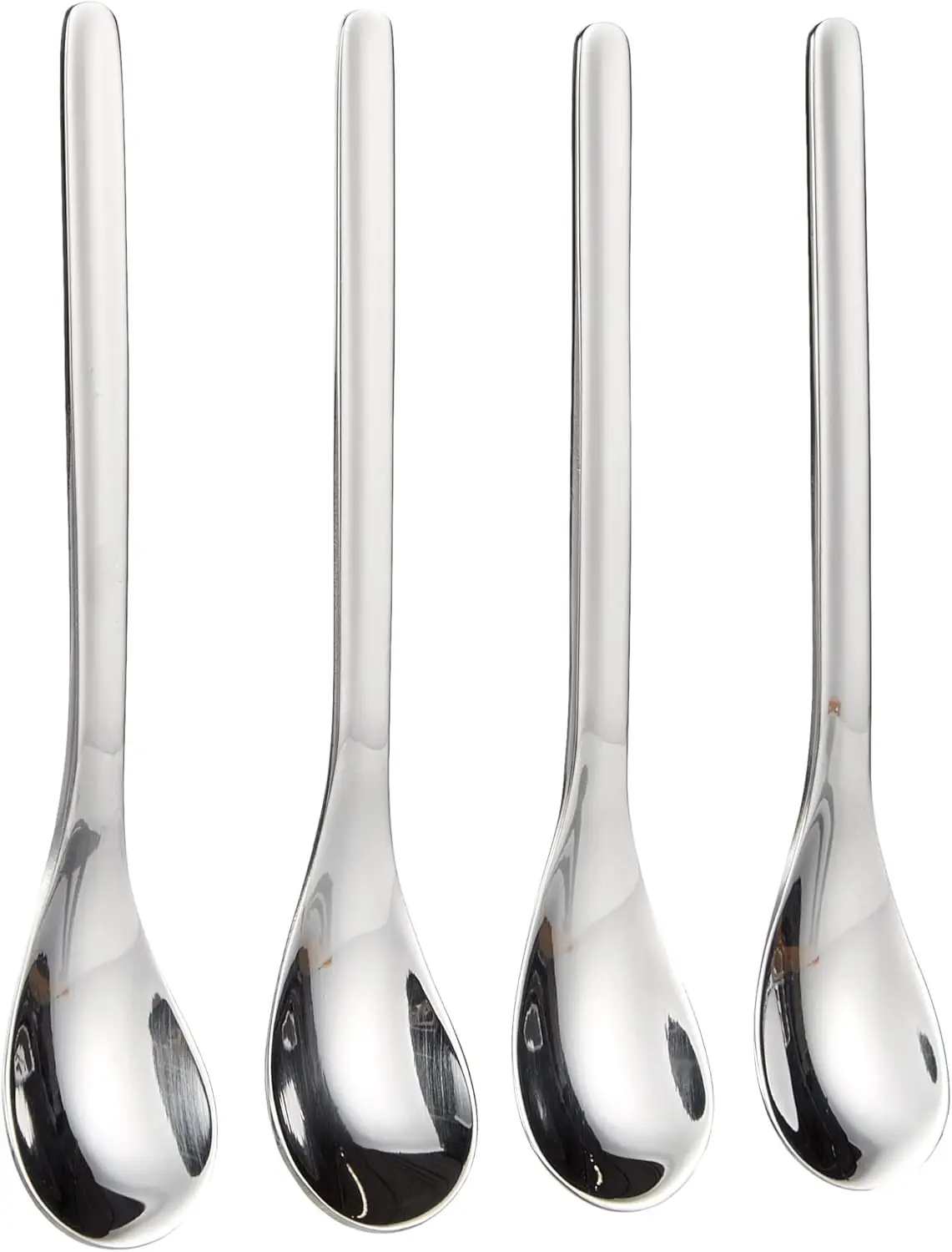 

Premium Silver Espresso Spoon Set - 4 Stainless Steel Coffee Spoons for Elegant Daily Use, Dishwasher Safe