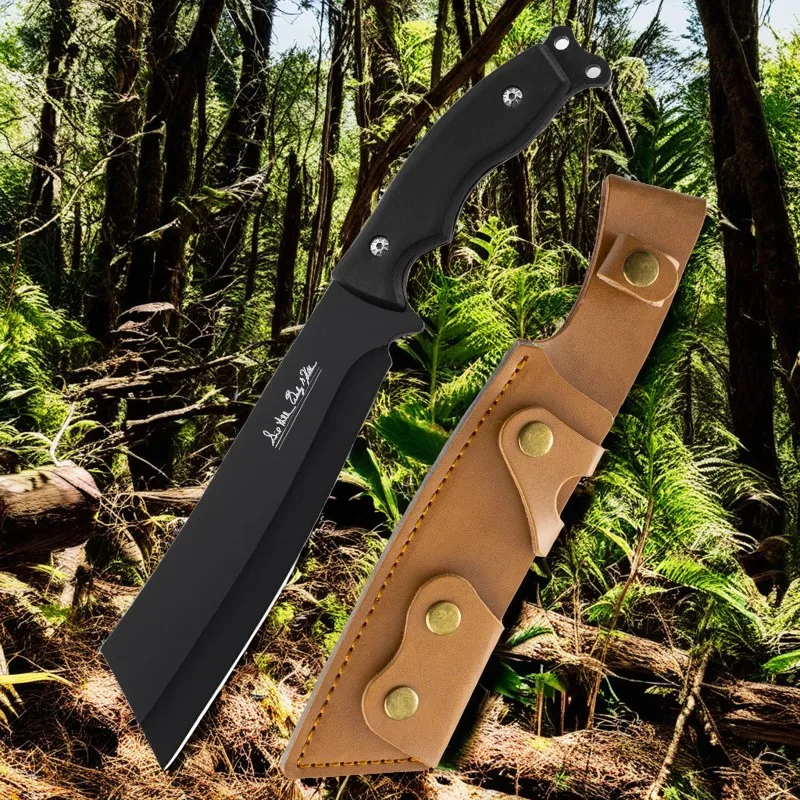 Outdoor Portable Knife, Outdoor Portable Straight Knife, Camping Style Straight Knife, Outdoor Stainless Steel Multi-Purpose Kni