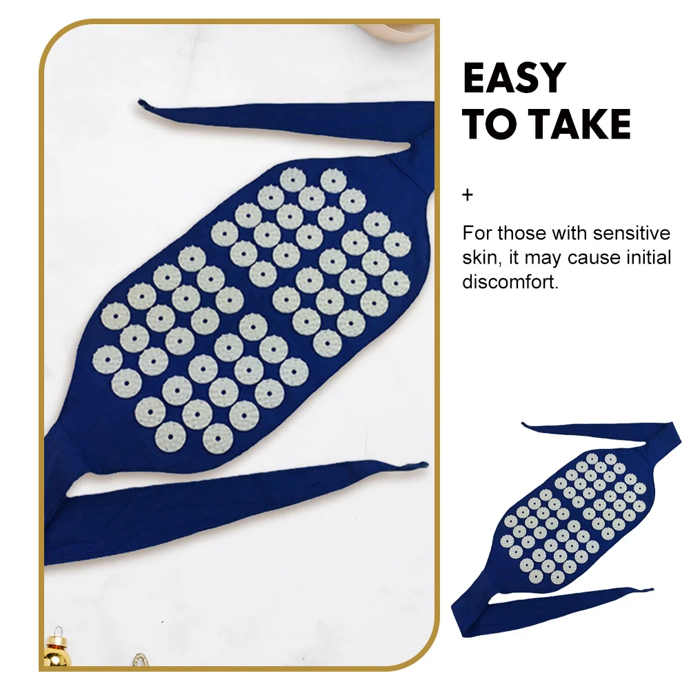 حزام تدليك الخصر المنزلي بالوخز بالإبر حزام تدليك احترافي أزرق للبالغين لتخفيف التعب أداة الضغط الإبري المحمولة #3